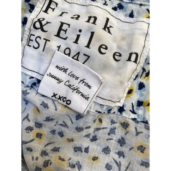 Frank & Eileen Blue and Yellow Button Down Shirt - Picture 11 of 13